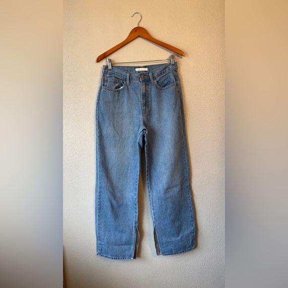 OAK + FORT Denim Blue Straight Leg Jeans - Picture 1 of 3